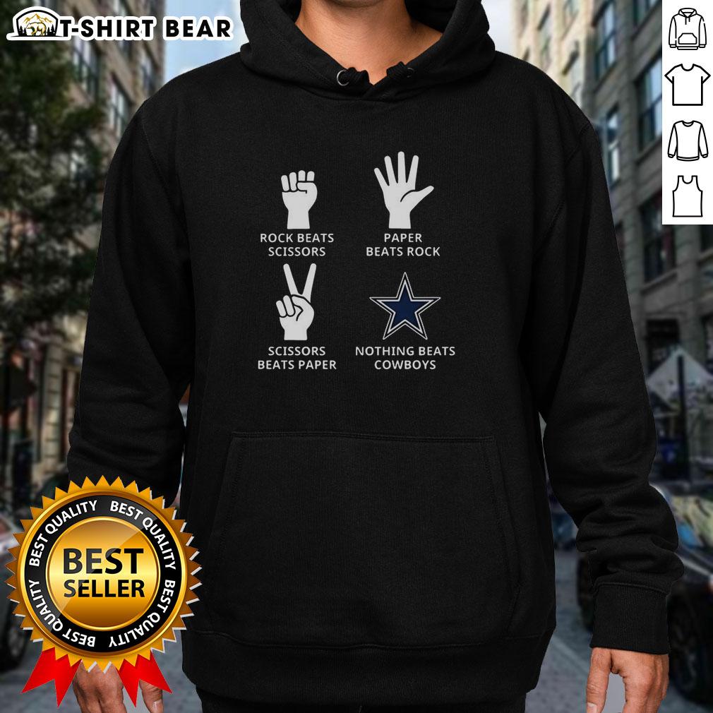 Original Nothing Beats Dallas Cowboys Football Logo Hoodie featuring iconic team logo and stylish design.