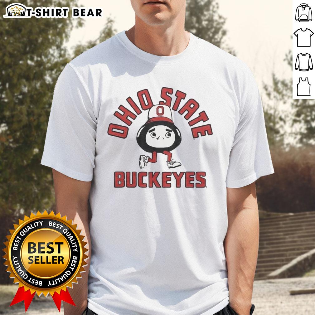 Original Ohio State Buckeyes Brutus Mascot T-Shirt featuring vibrant graphics of Brutus the Buckeye, perfect for fans.