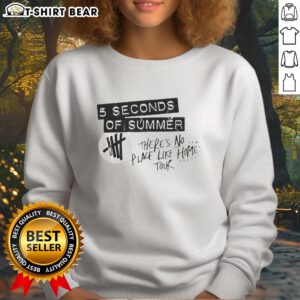Original Seconds of Summer There's No Place Like Home Tour logo sweatshirt featuring vibrant graphics and cozy style.