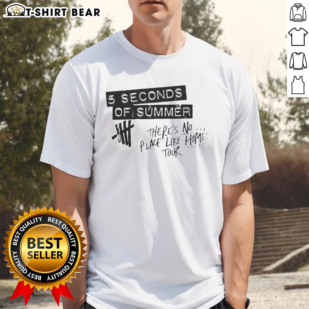 Alt Text: Original Seconds Of Summer There's No Place Like Home Tour logo T-Shirt featuring vibrant design and tour details.