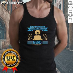 Premium Computer Nerd Tank Top featuring a stylish graphic design perfect for tech enthusiasts and casual wear.
