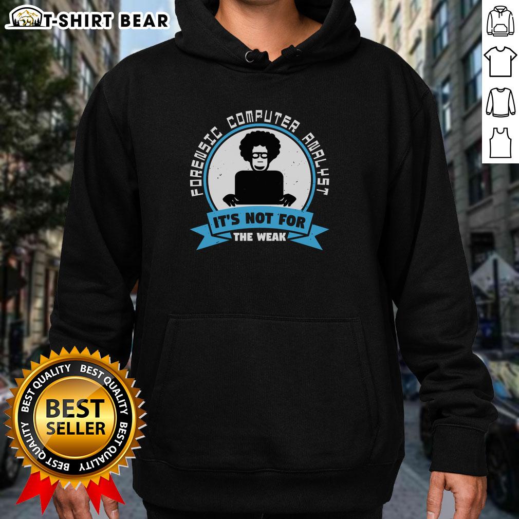 Alt Text: Premium Forensic Computer Analyst hoodie featuring a bold design, perfect for those in the cybersecurity field.