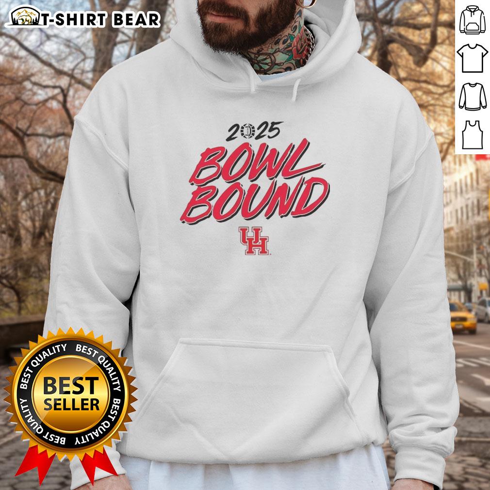 Premium Houston Cougars Willie Fritz Bowl Bound 2025 Hoodie showcasing team colors and logo for ultimate fan style.
