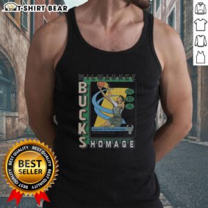 Premium Milwaukee Bucks trading card featuring Giannis Antetokounmpo on a stylish tank top design.