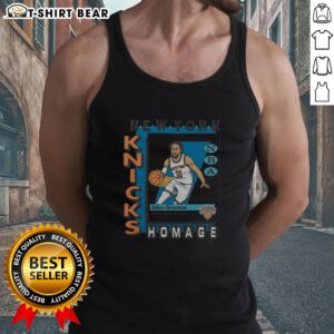 Premium New York Knicks trading card featuring Jalen Brunson on a stylish tank top design.