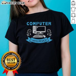 Pretty Computer Whisperer Ladies Tee featuring a stylish design, perfect for tech-savvy women who love fashion.