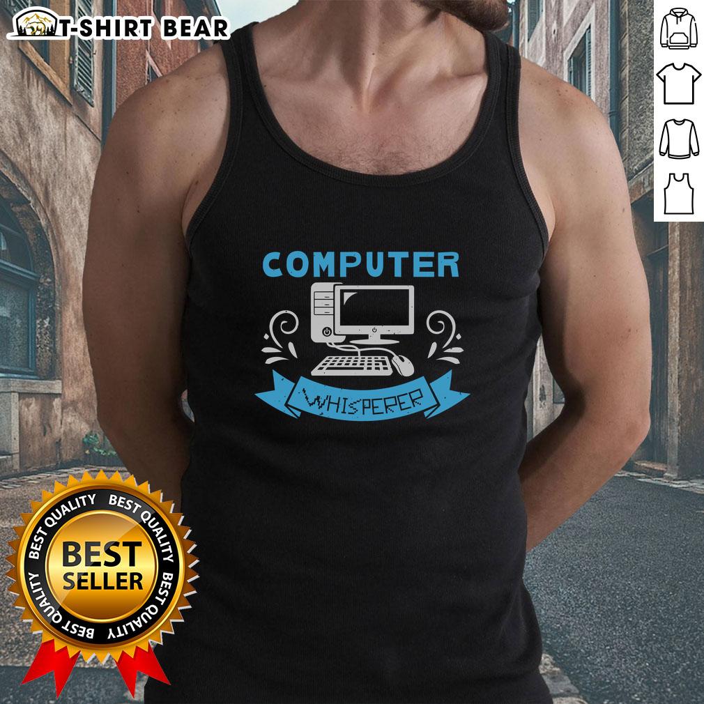 Pretty Computer Whisperer Tank Top featuring a stylish design perfect for tech enthusiasts and casual wear.