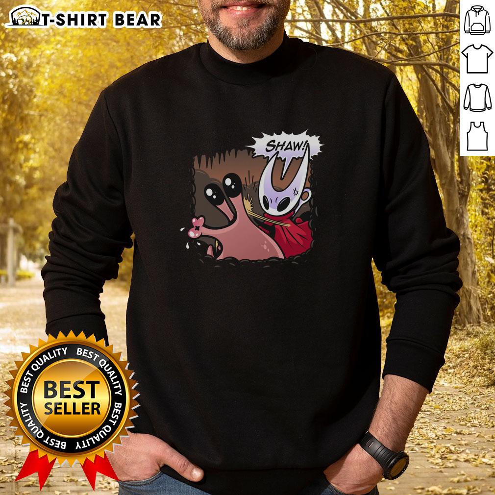 Stylish Pretty Hollow Knight Silksong Nuu Slap Sweatshirt featuring vibrant artwork and cozy design for fans.