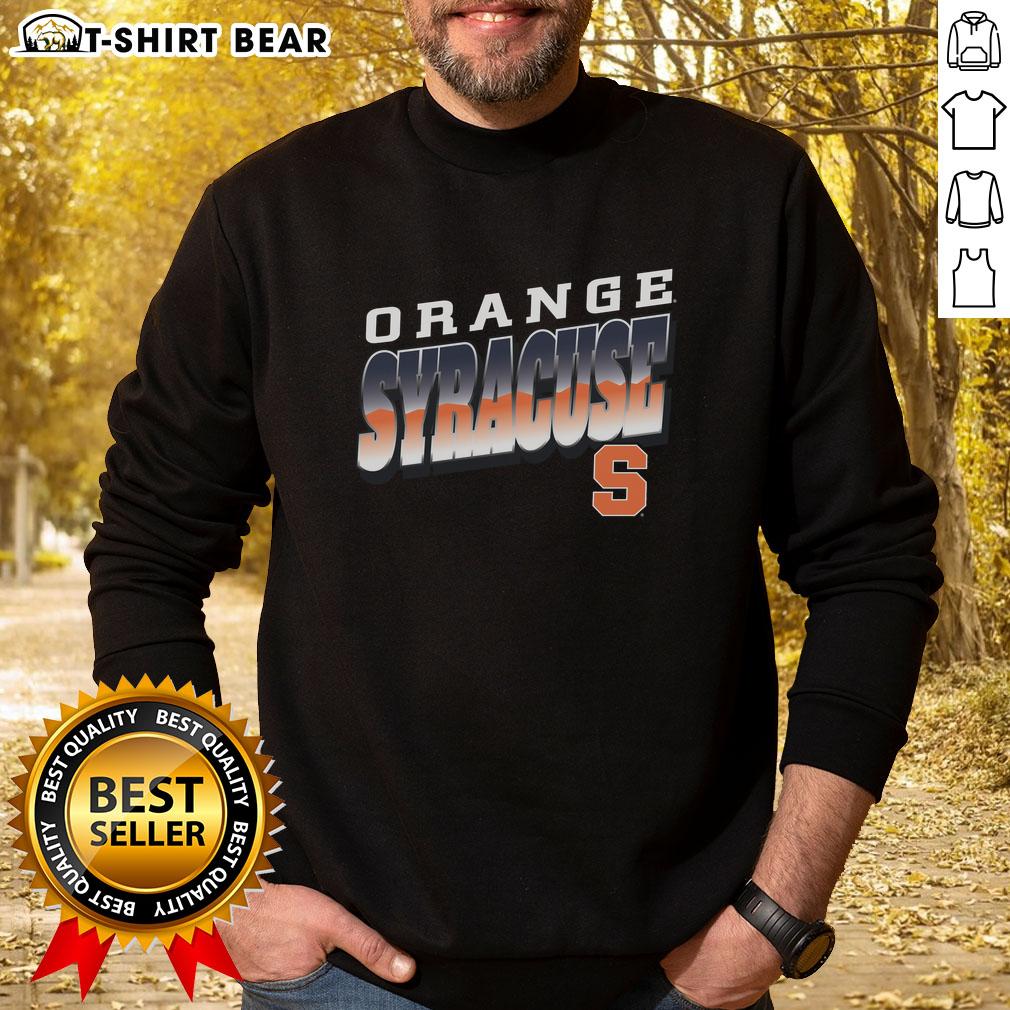Alt Text: Stylish Pretty Premium Syracuse Orange polished sweatshirt for fans, featuring vibrant team colors and a comfortable fit.