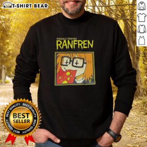 Pretty Randals Friends Ranfren Sweatshirt displayed on a model, showcasing its stylish design and comfortable fit.