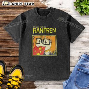 Pretty Randals Friends Ranfren washed t-shirt displayed on a model, showcasing stylish casual wear for everyday fashion.