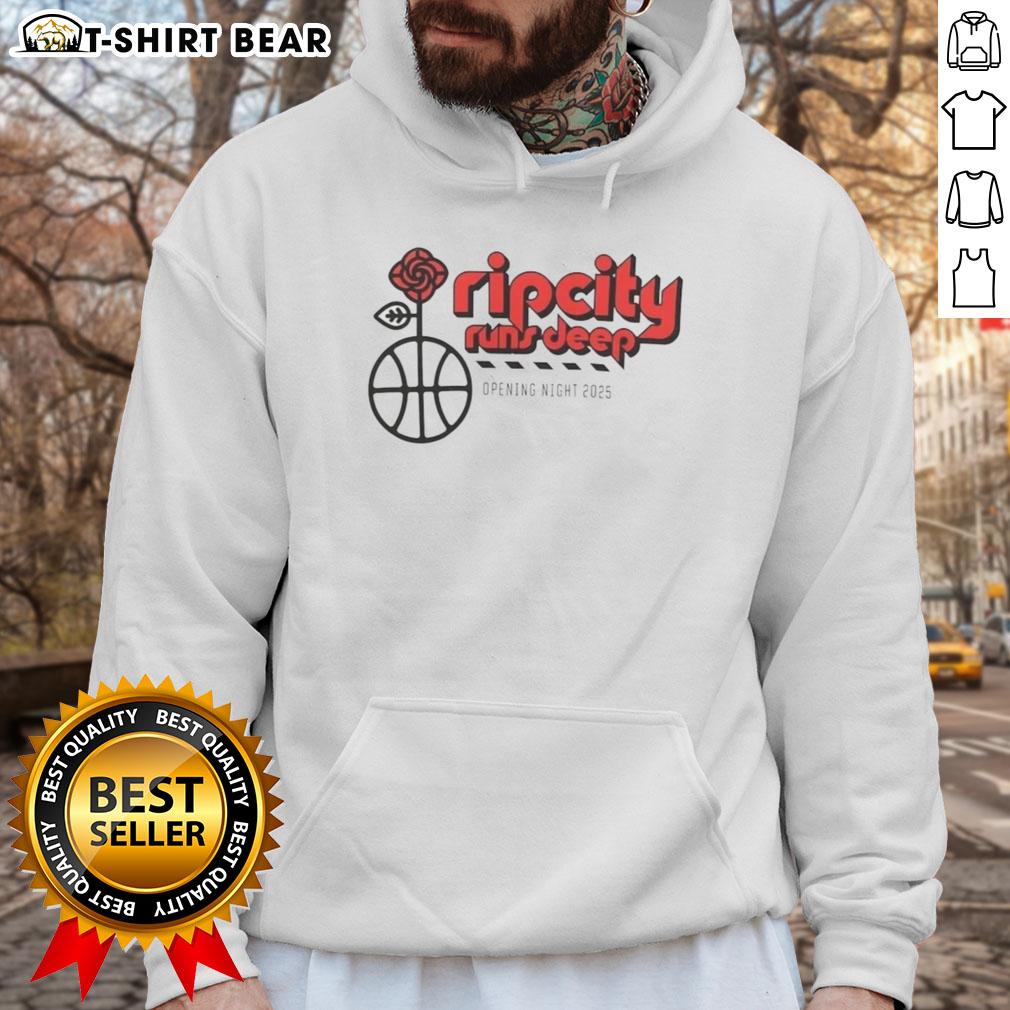Pretty Rip City Runs Deep Opening Night 2025 Hoodie featuring vibrant design and cozy fit for fans.
