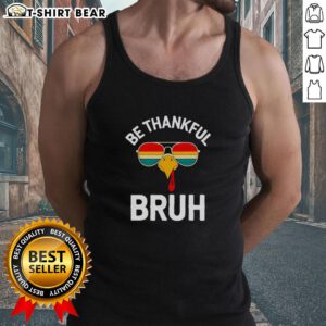 Pretty Velto Bruh Thanksgiving tank top featuring a humorous turkey design, perfect for boys celebrating the holiday.