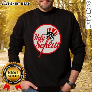 Top Cam Schlittler Holy Schlitt New York Yankees logo parody sweatshirt featuring a unique and playful design.