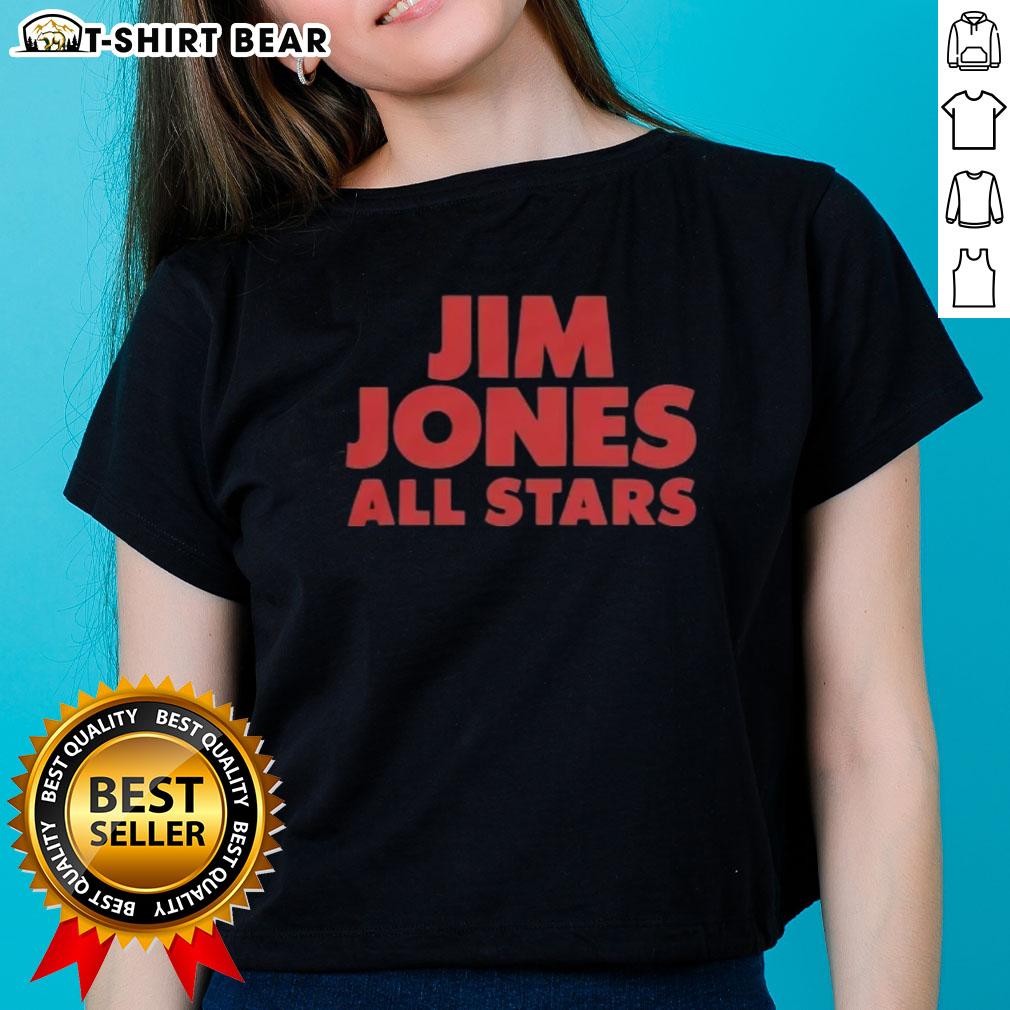 Top Jim Jones All-Stars logo on a stylish ladies tee, perfect for fans of the iconic basketball team.