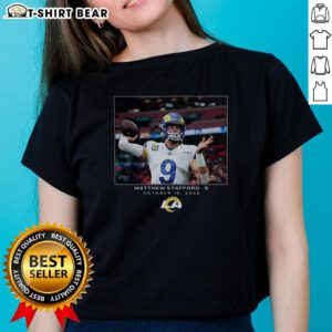 Top Matthew Stafford Los Angeles Rams NFL Week 7 2025 ladies tee featuring stylish design and team colors.