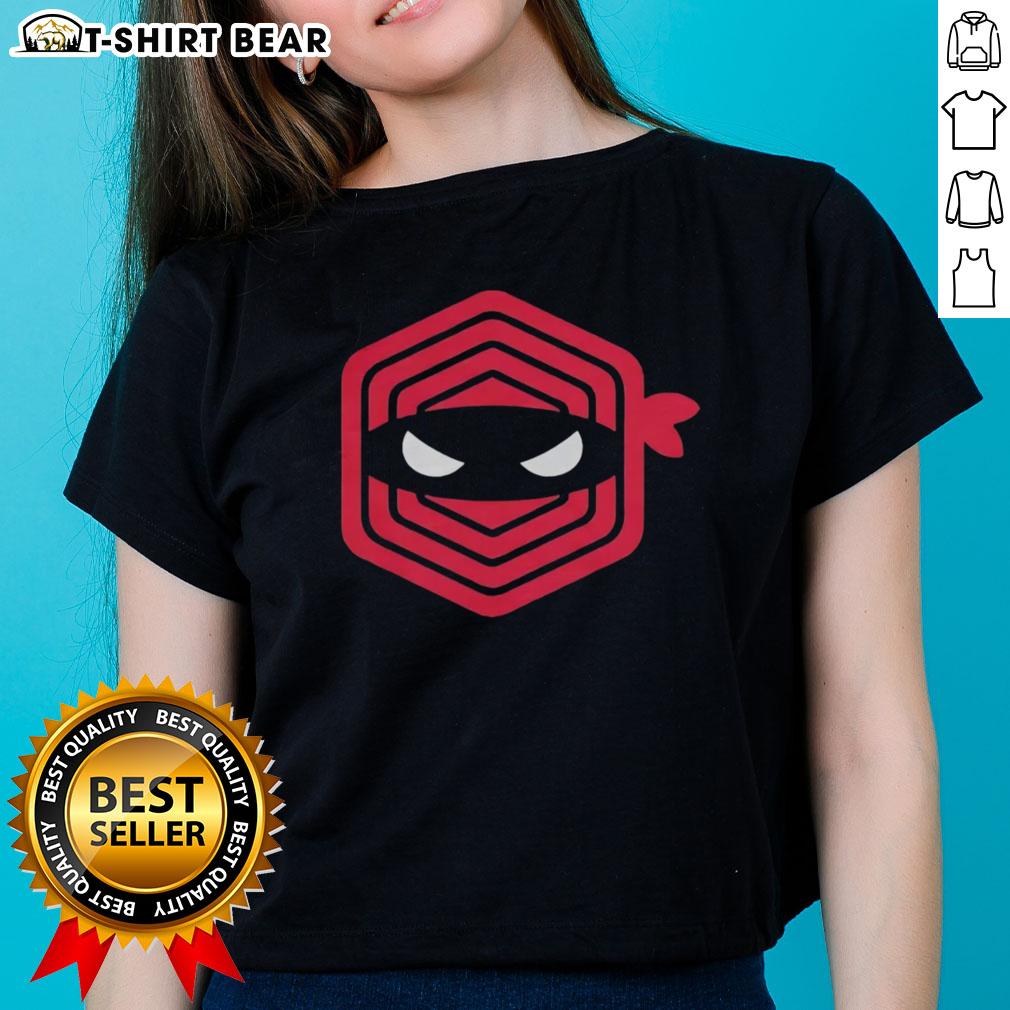Top Pitching Ninja Cleveland Guardians baseball tee for ladies featuring a stylish design and vibrant team colors.