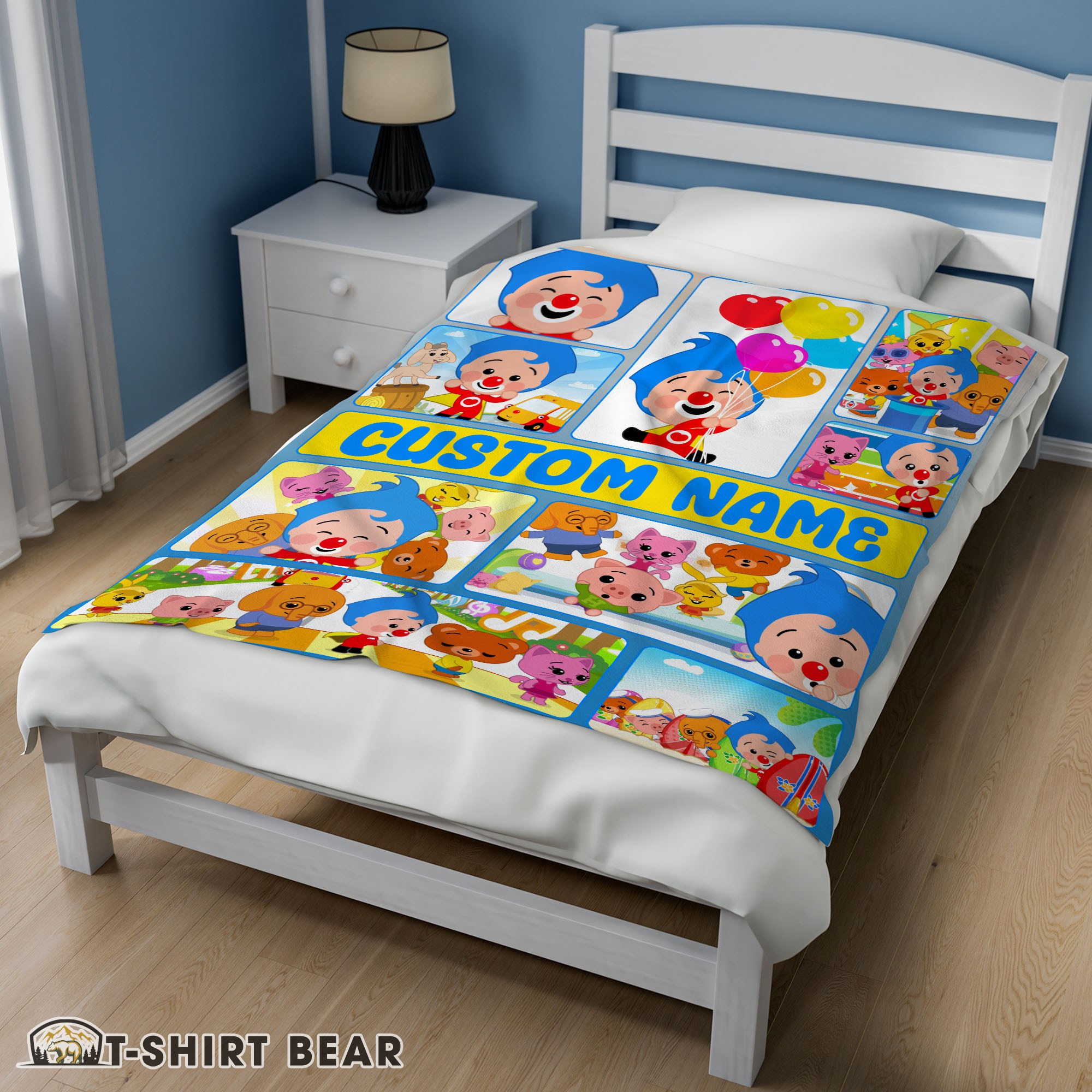 Cute Plim Plim & Friends Collage Blanket Fleece Customized Blanket-mk-02