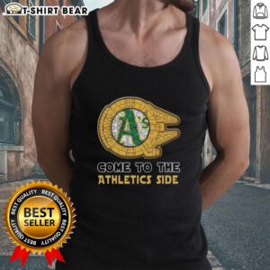 Happy Star Wars Come to the Oakland Athletics side tank top featuring vibrant graphics for fans and collectors.