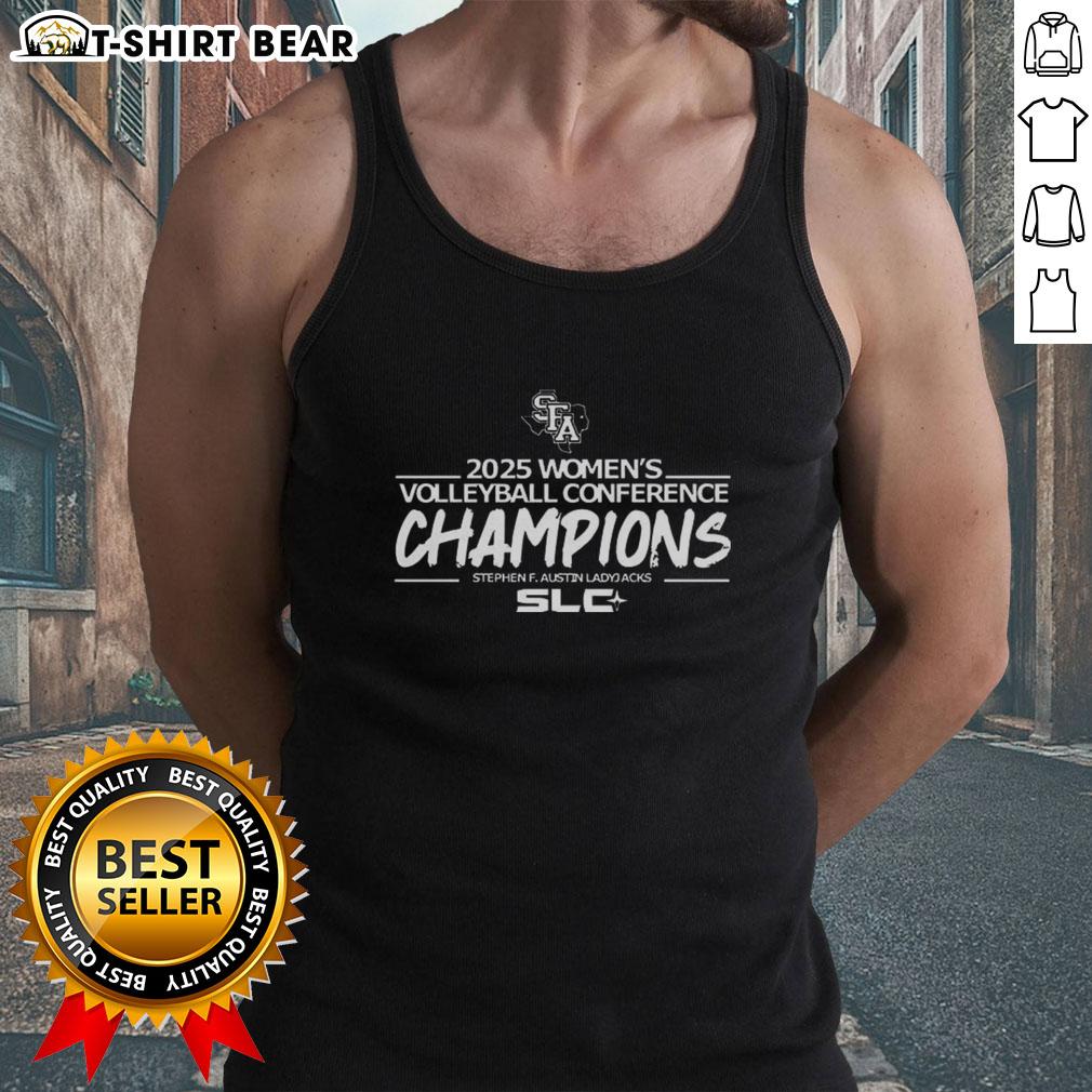 Top Stephen F. Austin Ladyjacks 2025 Women's Volleyball Conference Champions Tank Top showcasing team pride and style.