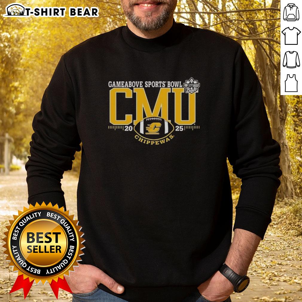 Good Central Michigan Chippewas 2025 GameAbove Sports Bowl logo sweatshirt featuring vibrant team colors and design.