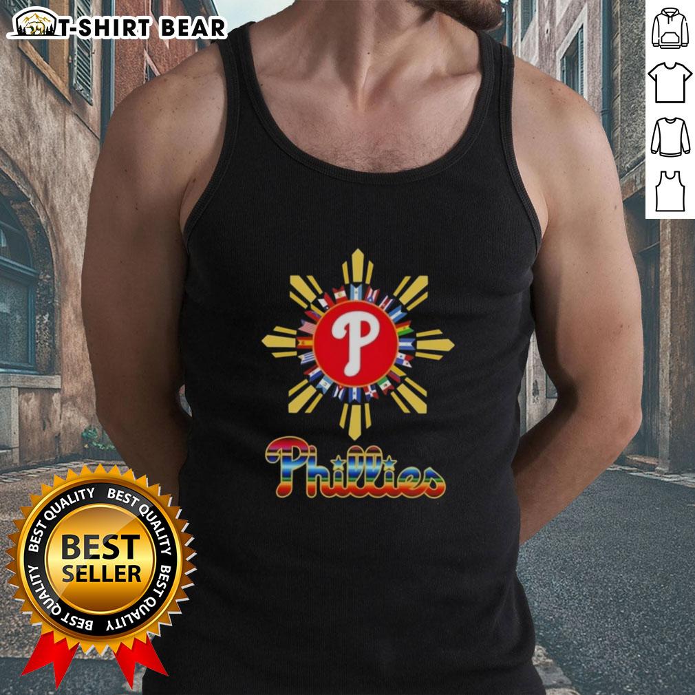 Good Philadelphia Phillies X Hispanic tank top featuring vibrant colors and bold team logo, perfect for fans.