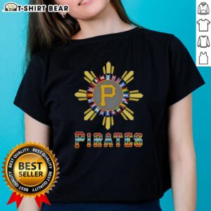 Good Pittsburgh Pirates X Hispanic Ladies Tee featuring vibrant colors and stylish design for baseball fans.