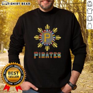 Stylish Good Pittsburgh Pirates X Hispanic sweatshirt featuring vibrant colors and team logo, perfect for fans.