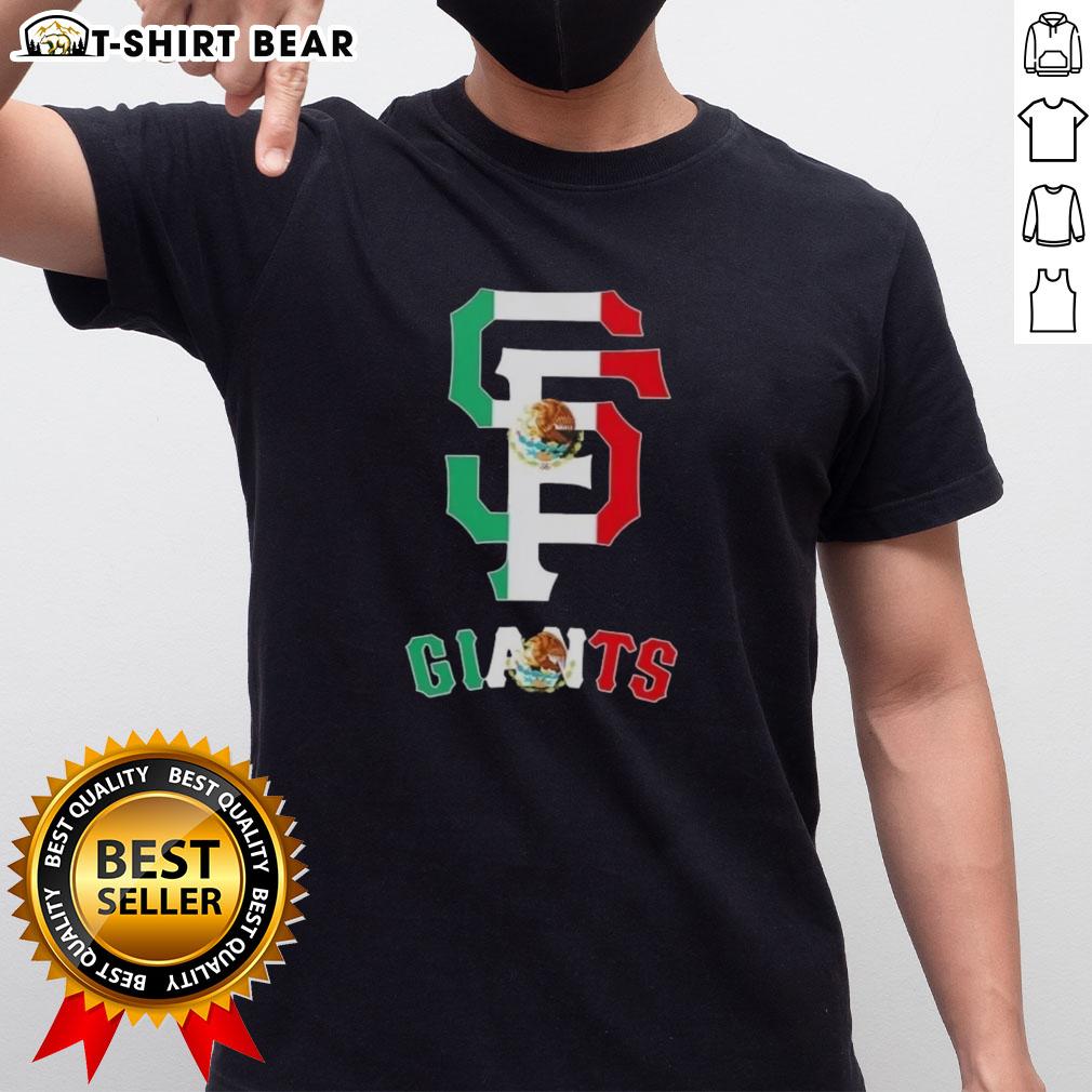 Good San Francisco Giants Baseball X Mexican Flag T-Shirt design featuring vibrant colors and iconic team logo.