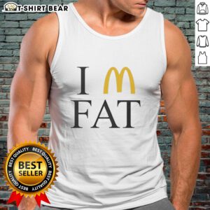 Trendy Hot I'm Fat McDonald's tank top featuring a playful design, perfect for casual summer outfits.