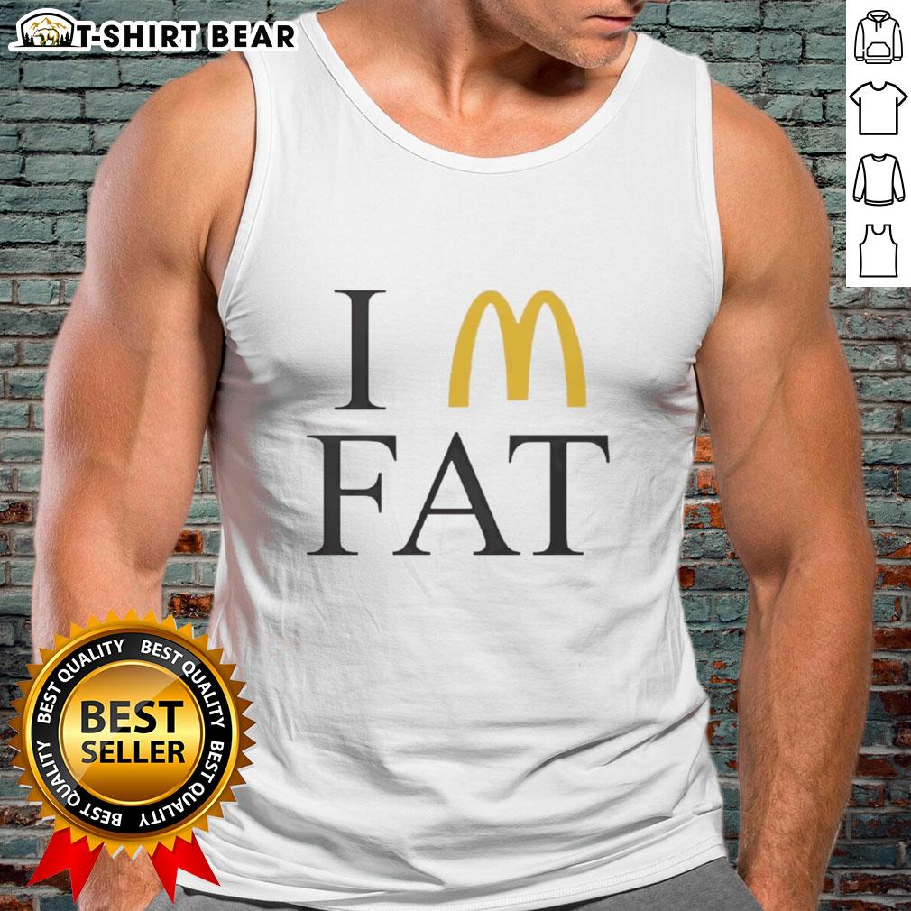 Trendy Hot I'm Fat McDonald's tank top featuring a playful design, perfect for casual summer outfits.