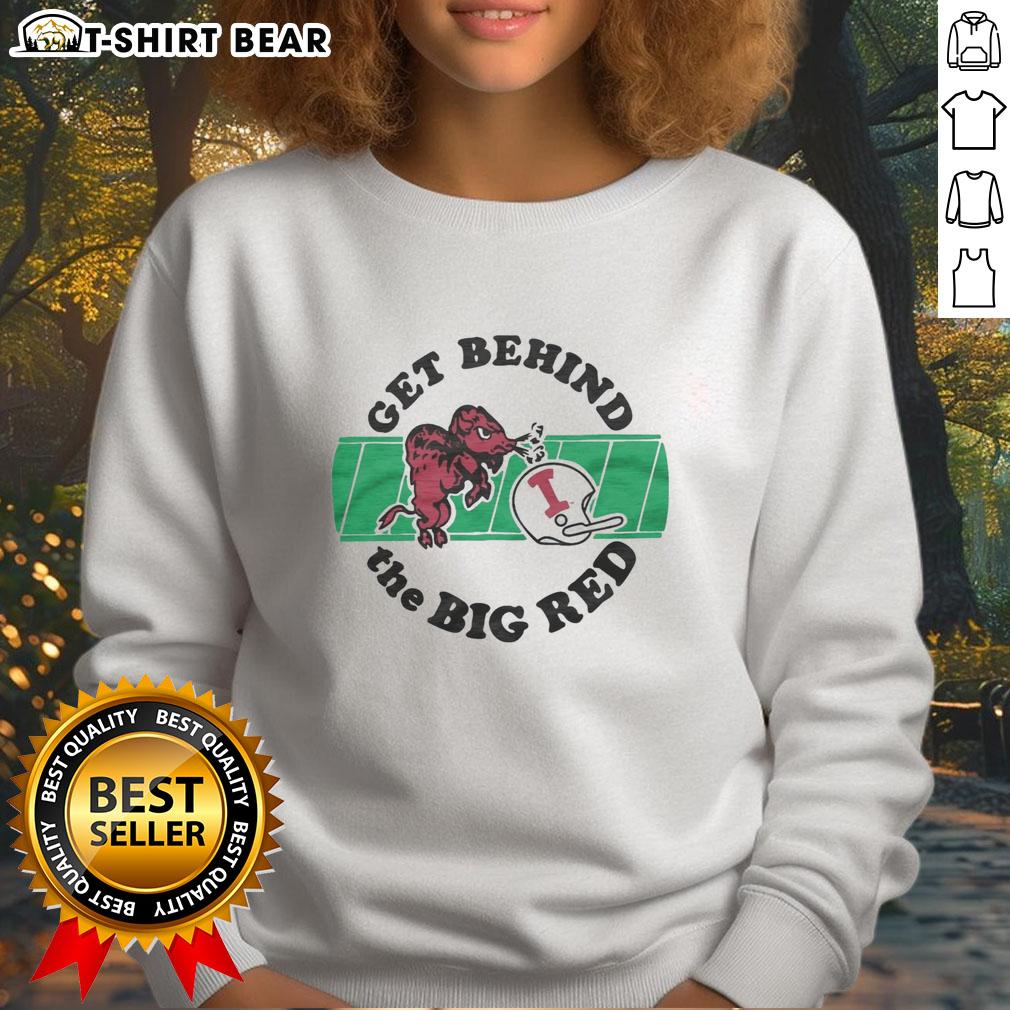 Hot Indiana University sweatshirt in bold red, perfect for fans to show support for the Big Red team.