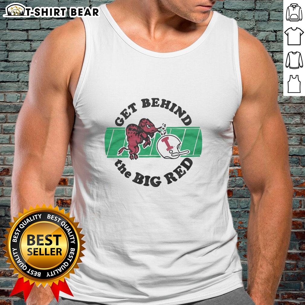 Alt Text: Hot Indiana University tank top in vibrant red, perfect for fans to show school spirit and support the Big Red.