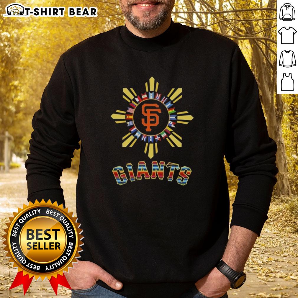 Hot San Francisco Giants X Hispanic sweatshirt featuring vibrant colors and a stylish design for fans.
