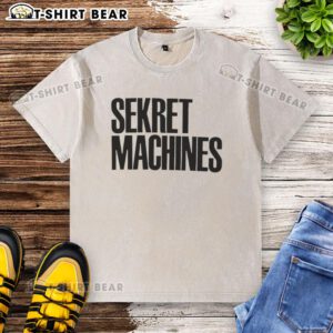 Hot Sekret Machines Washed T-Shirt featuring a stylish design, perfect for casual wear and music enthusiasts.