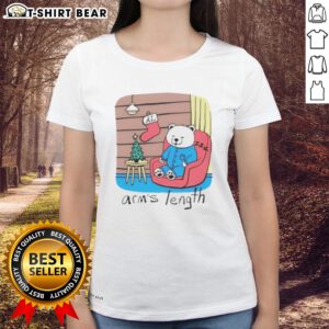 Hot and sleepy polar bear graphic on a ladies tee, perfect for casual wear or animal lovers.