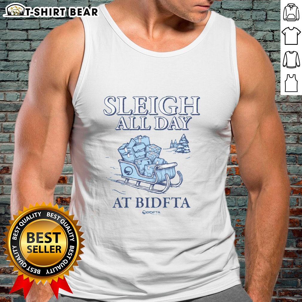 Hot Sleigh All Day with BidFTA Tank Top featuring a festive design, perfect for holiday celebrations and casual wear.