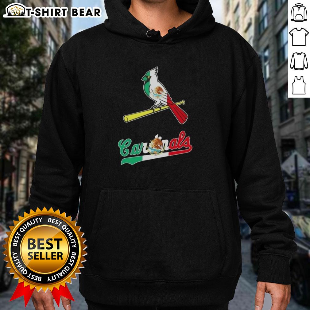 Stylish Hot St. Louis Cardinals baseball hoodie featuring a vibrant Mexican flag design, perfect for fans and fashion lovers.