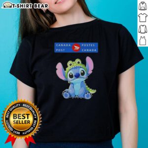 Hot Stitch Cosplay Crocodile X Canada Post Ladies Tee featuring vibrant design and comfortable fit for cosplay enthusiasts.