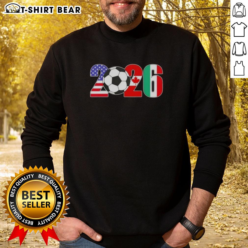 Nice 2026 International Soccer Tournament sweatshirt featuring vibrant flags, perfect for fans and supporters.