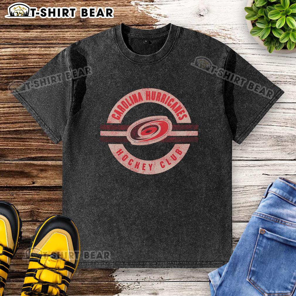 Nice Carolina Hurricanes Surround Washed T-Shirt featuring vibrant team colors and logo, perfect for fans and casual wear.