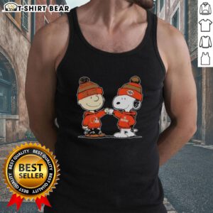 Nice Cleveland Browns Snoopy and Charlie Brown best friends tank top featuring vibrant graphics and team colors.