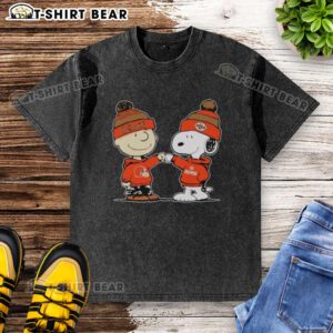 Alt Text: Cleveland Browns Snoopy and Charlie Brown Best Friends T-shirt design featuring vibrant graphics and team colors.