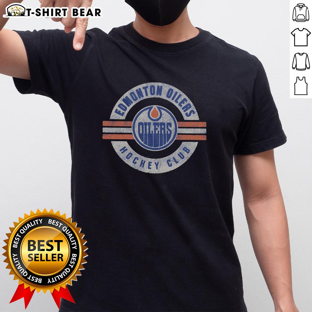 Stylish Edmonton Oilers Surround T-Shirt featuring team colors and logo, perfect for fans and game day wear.
