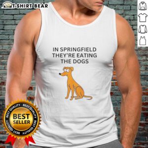 Nice in Springfield They're Eating the Dogs tank top featuring vibrant graphics and a playful design for casual wear.