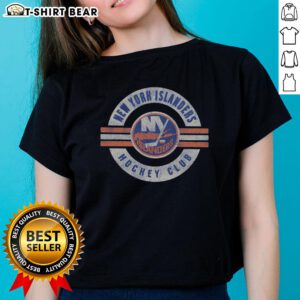 Ladies tee featuring the Nice New York Islanders logo, perfect for fans showcasing team spirit and style.