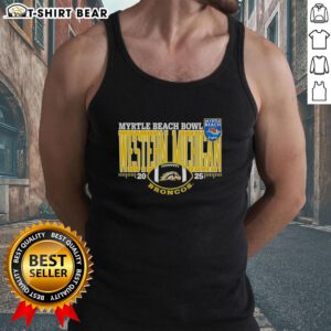 2025 Myrtle Beach Bowl logo tank top featuring the Nice Western Michigan Broncos design.