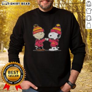 Official Arizona Cardinals Snoopy and Charlie Brown Best Friends Sweatshirt featuring vibrant team colors and fun graphics.
