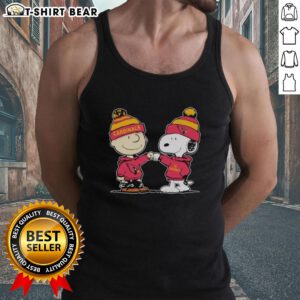 Official Arizona Cardinals Snoopy and Charlie Brown Best Friends Tank Top featuring vibrant graphics and team colors.