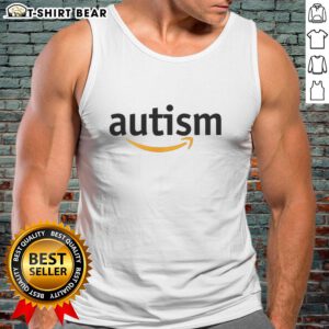 Official Autism X Amazon Parody Logo Tank Top featuring a unique design for autism awareness and humor.